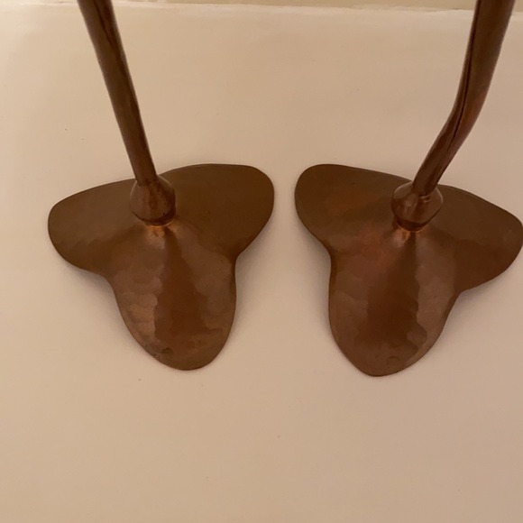 Hessel Copper candlesticks(set of 2) - Picture 3 of 6